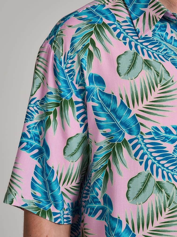 Рубашка пляжная с принтом