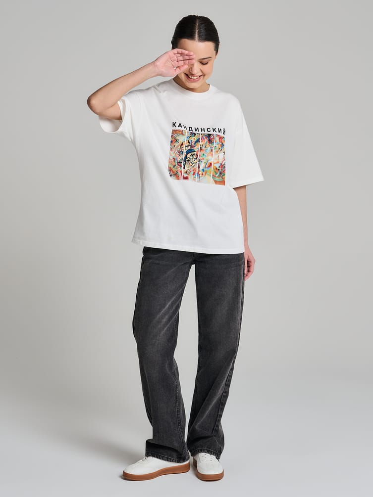 Футболка с принтом картин Третьяковской галереи