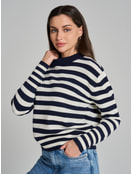 Джемпер трикотажный в полоску