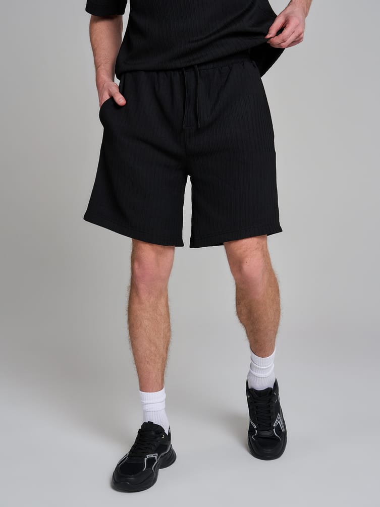 Шорты повседневные из жатого материала