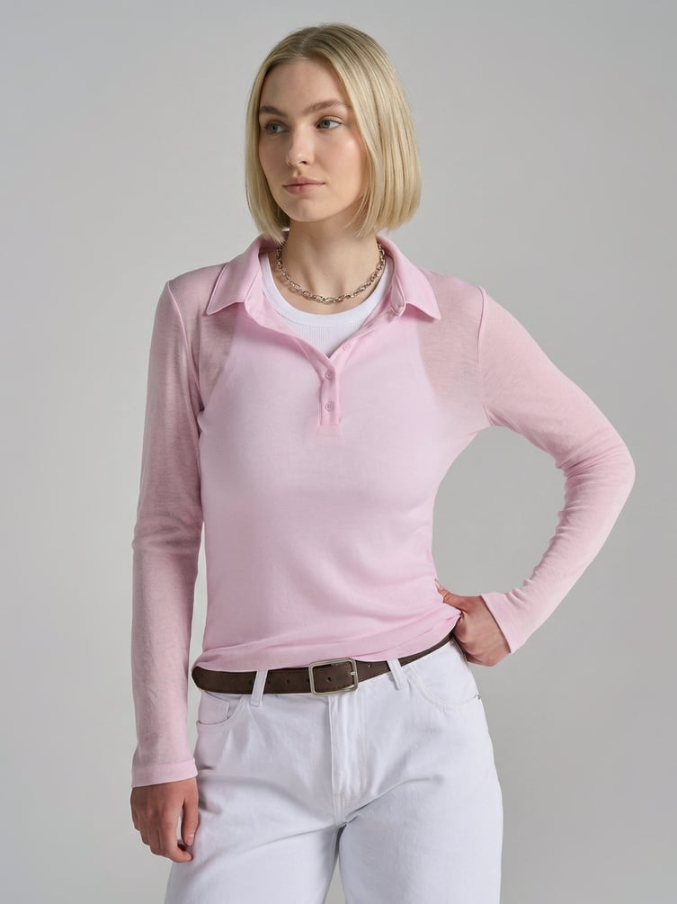 Рубашка поло с длинным рукавом