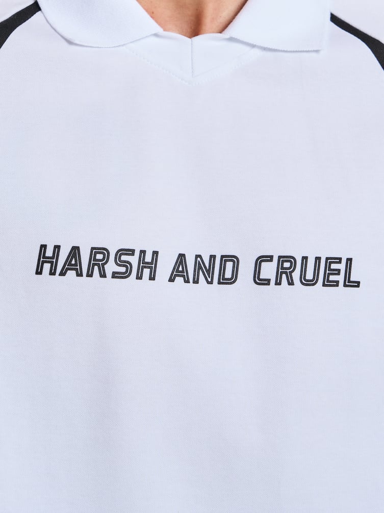 Футболка с воротником поло и надписью