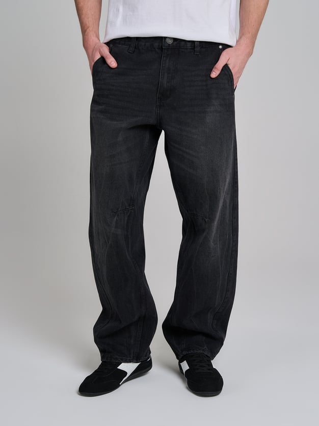 Джинсы Ballon со смещенными боковыми швами