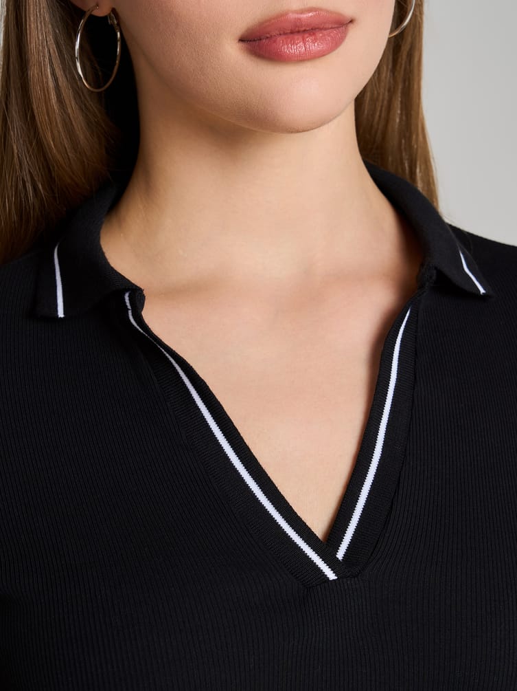 Рубашка-поло с длинным рукавом