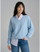 Свитшот с V-образным вырезом