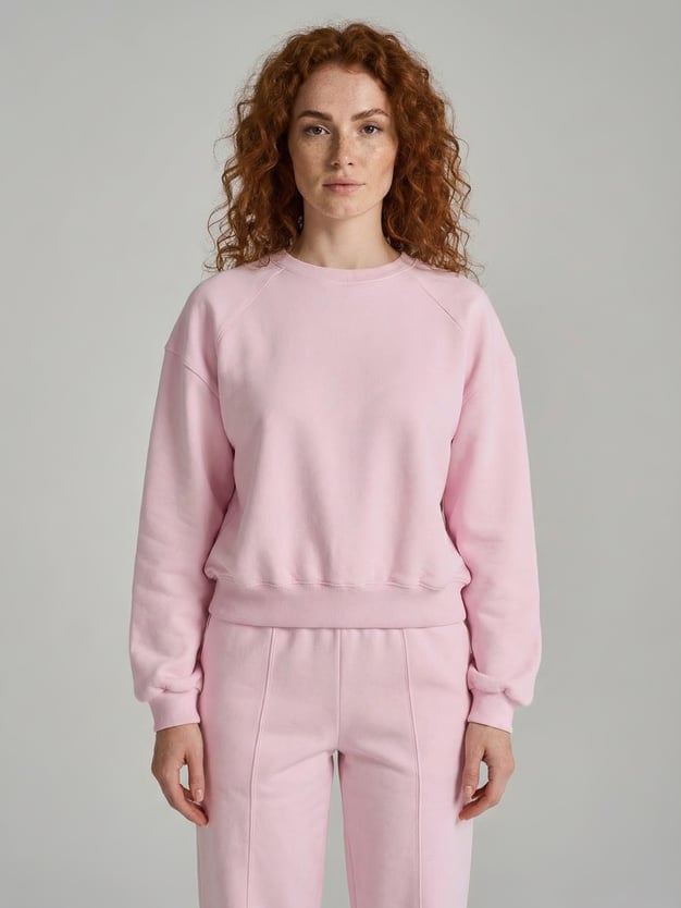 Укороченная толстовка тёплая с начёсом