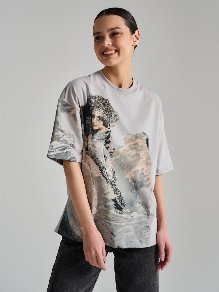 Футболка с принтом картин Третьяковской галереи