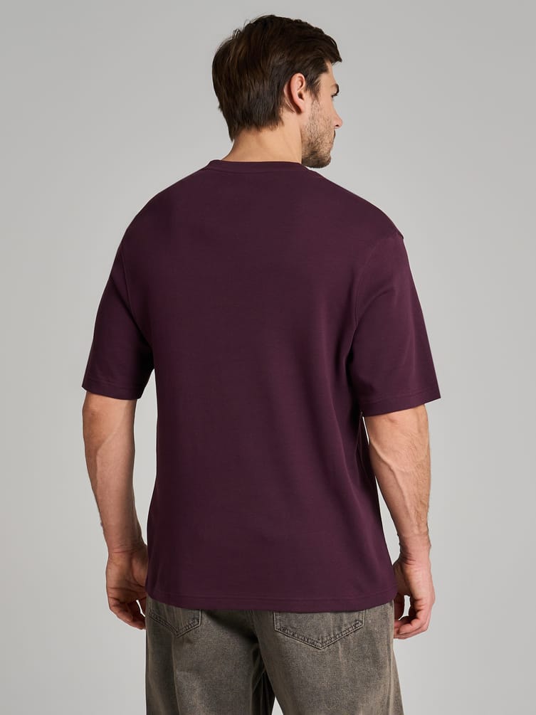 Футболка из хлопка свободного кроя