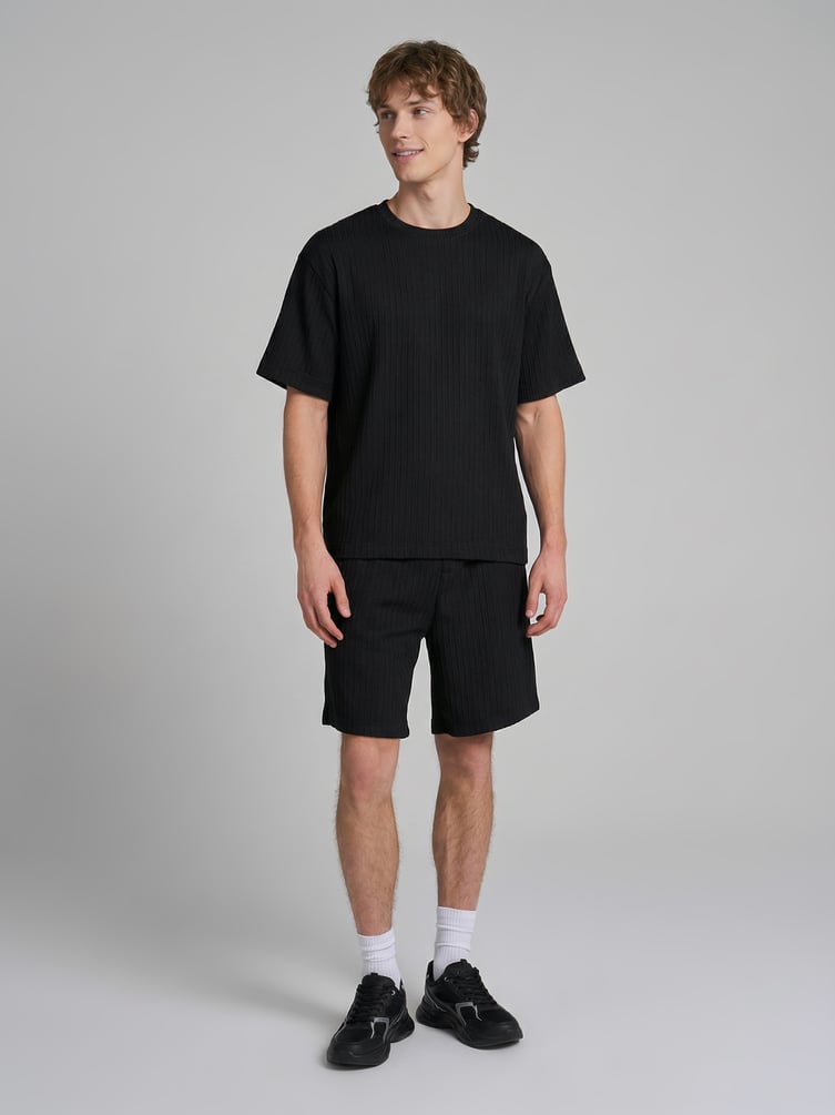 Шорты повседневные из жатого материала