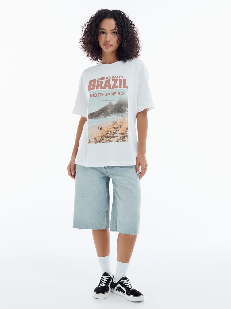 Футболка с принтом Brazil