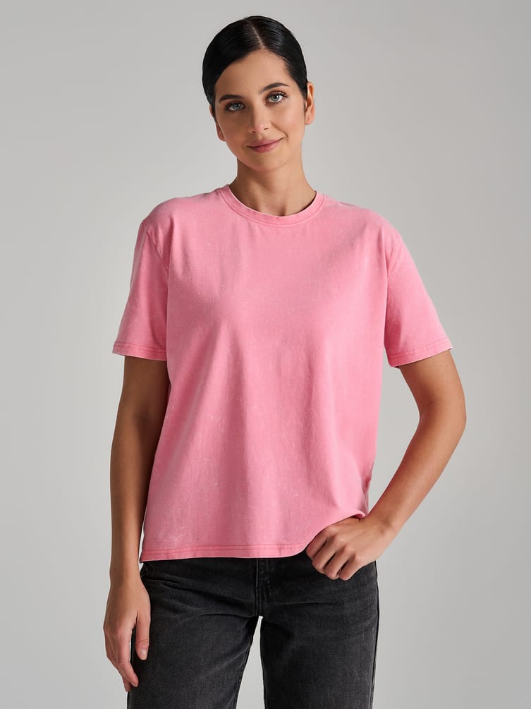 Футболка оверсайз с вареным эффектом