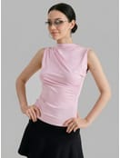 Топ с драпировкой на талии