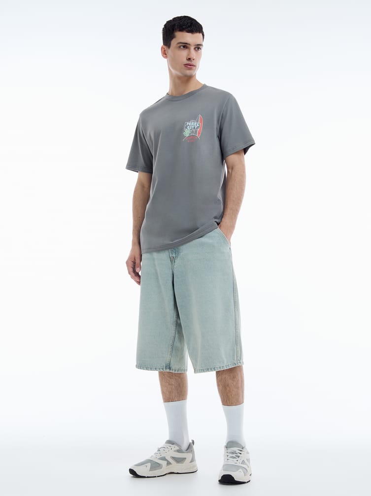 Футболка из хлопка с пляжным принтом