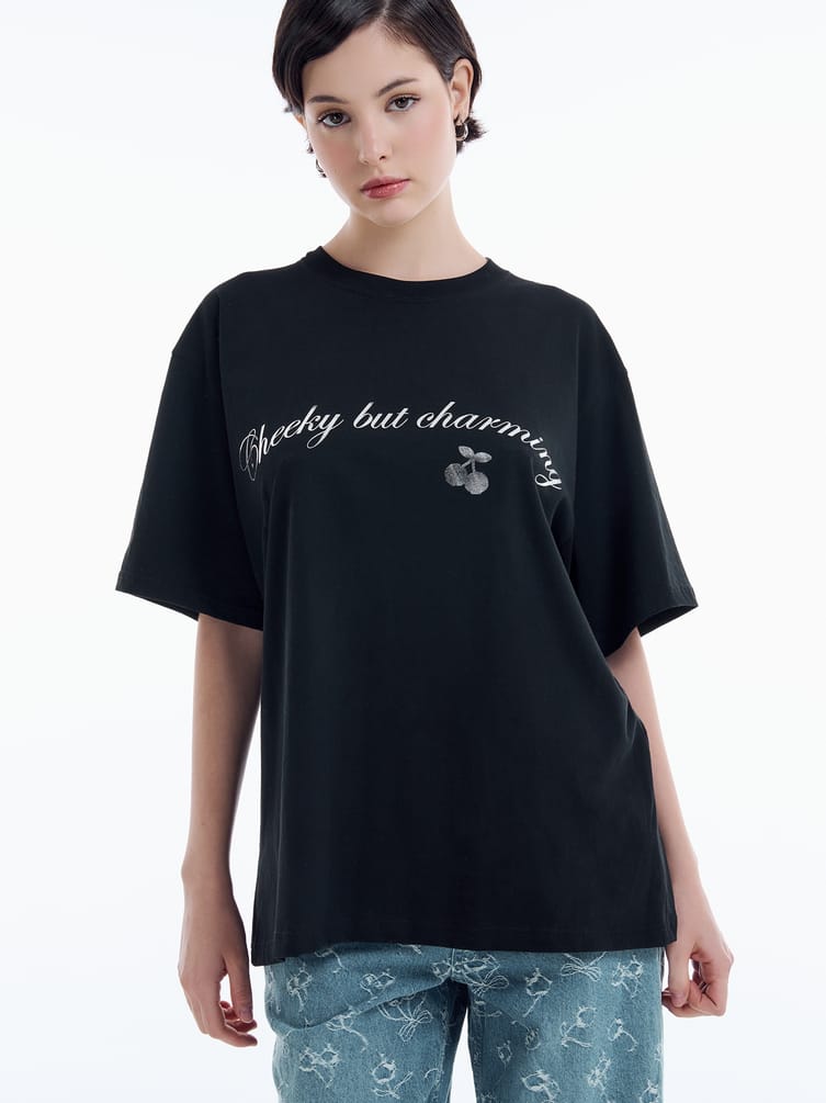 Футболка с принтом Kuromi на спине