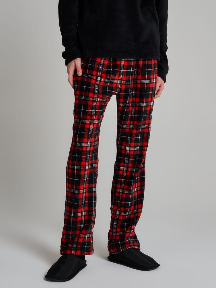 Пижама плюшевая с вышивкой и штанами