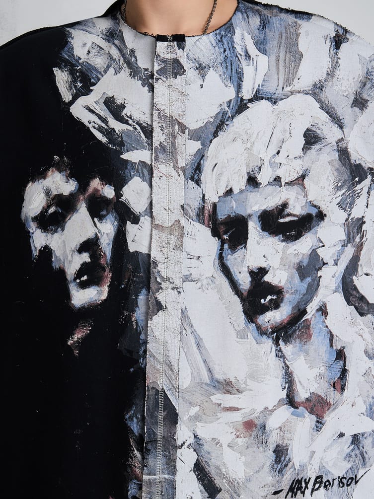 Свитшот оверсайз с принтом Макс Борисов