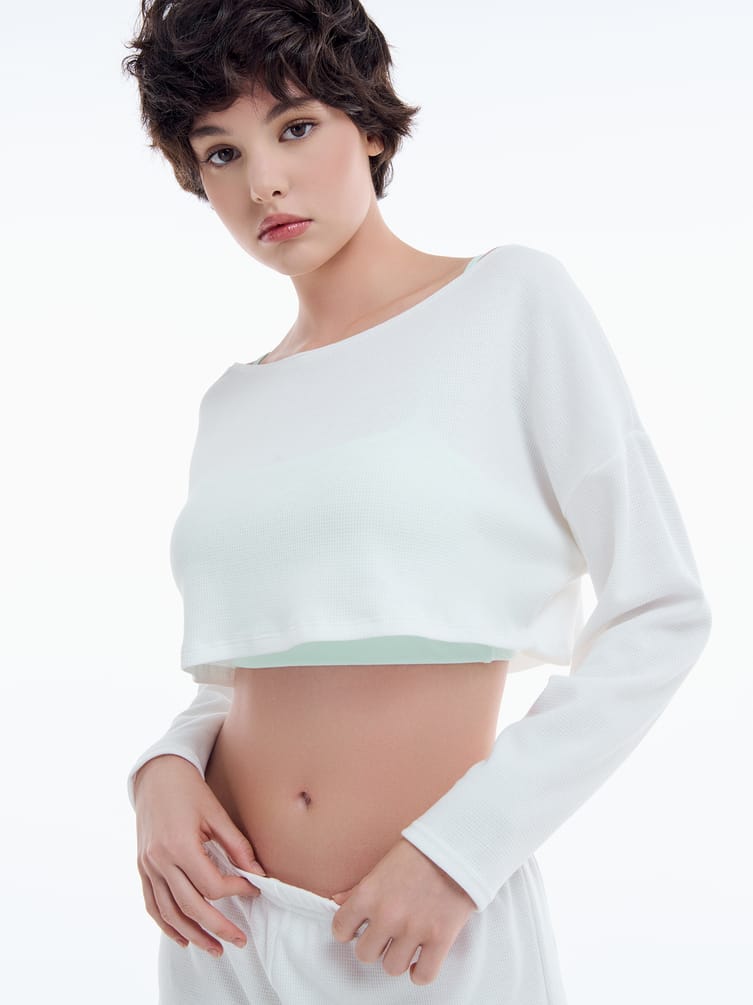 Хлопковая пижама тройка с кофтой топом и шортами