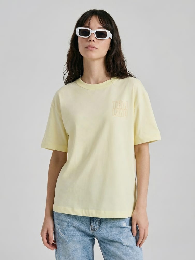 Футболка хлопковая с принтом банан