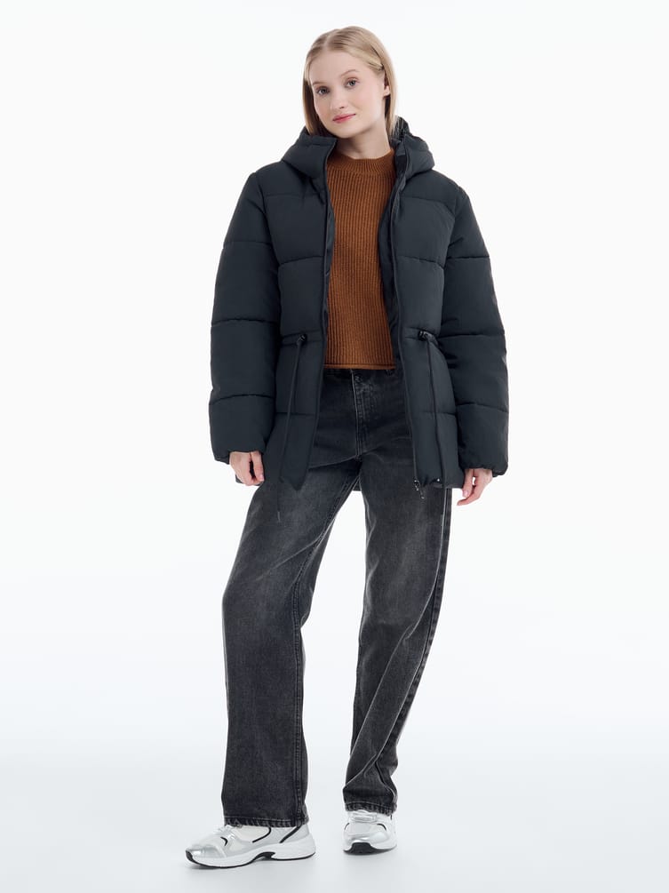 Куртка удлиненная стеганая женская