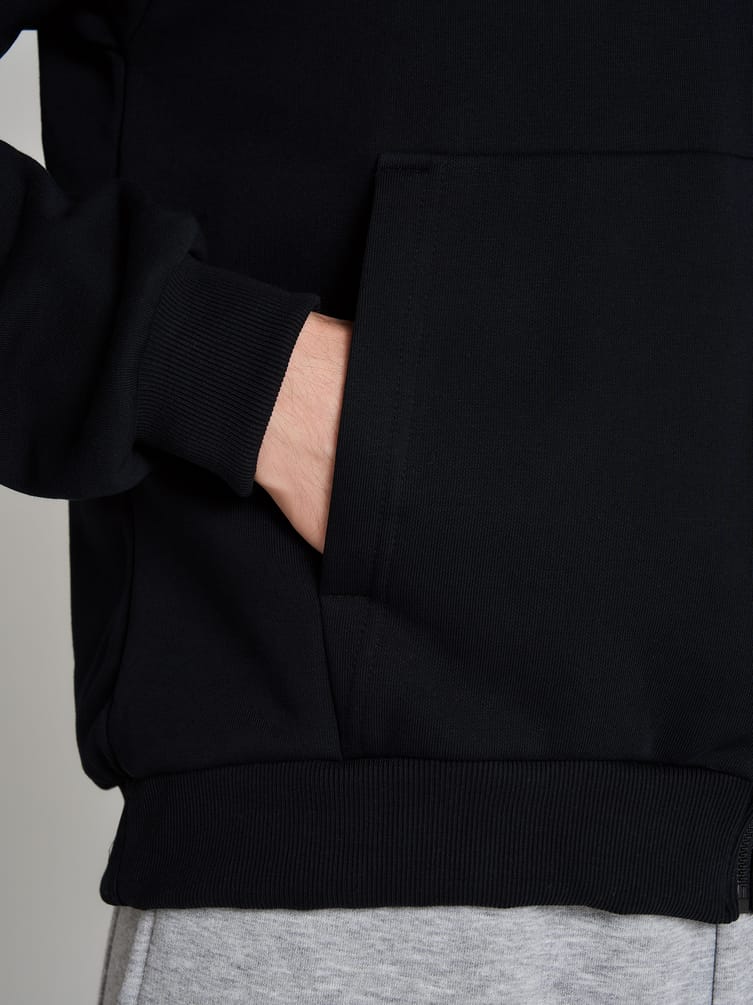 Утепленное zip-hoodie толстовка с начёсом