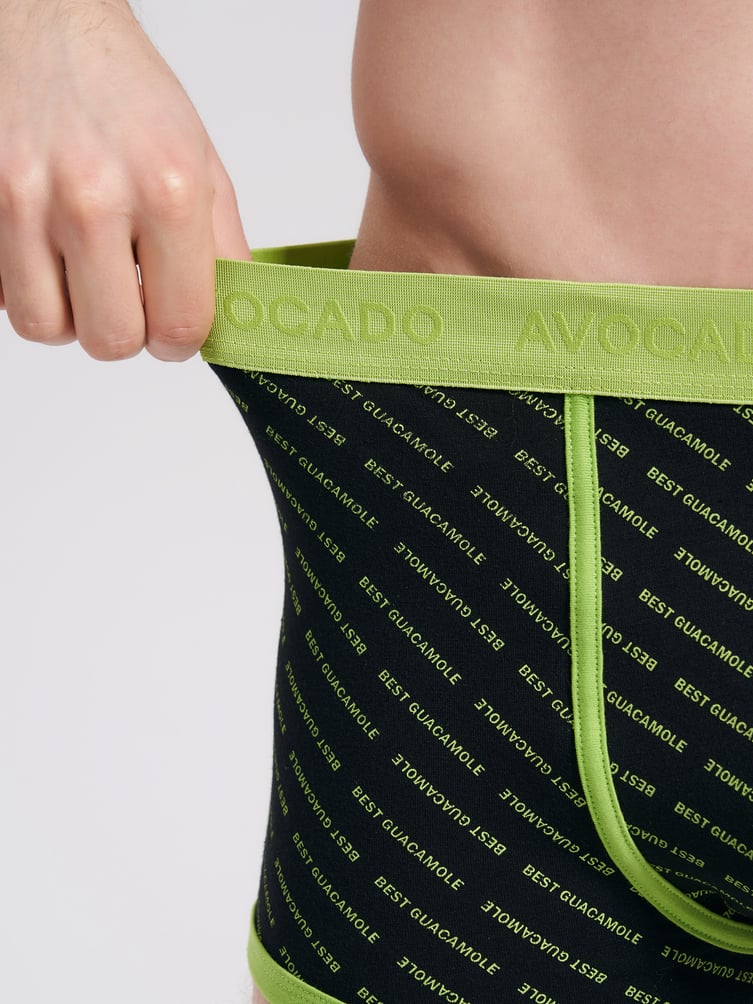 Хлопковые трусы с принтом авокадо - 2 шт.