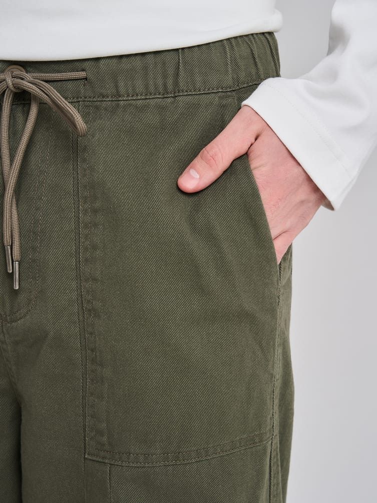 Брюки летние широкие на резинке