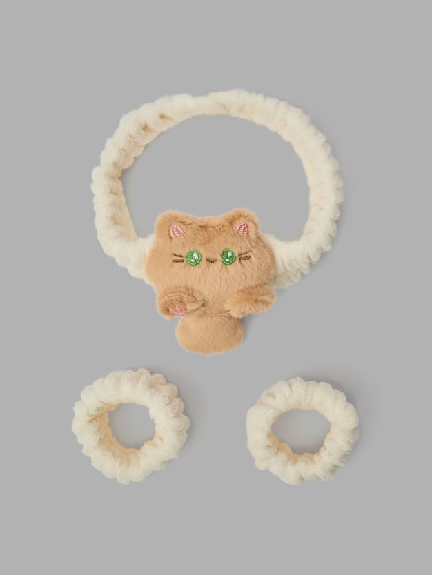 Набор повязка для волос и браслеты для умывания