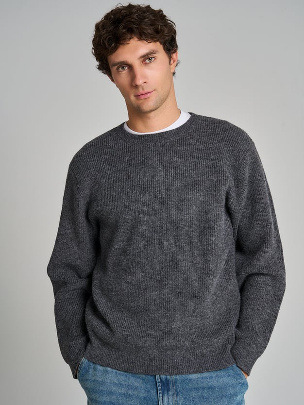 Джемпер вязаный теплый