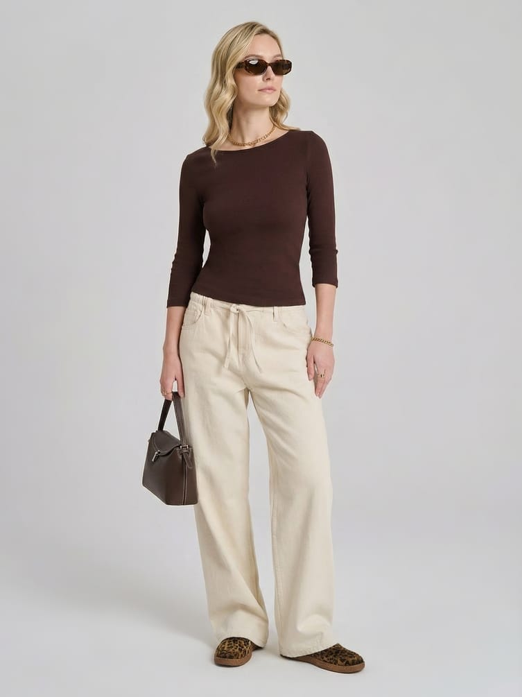 Лонгслив приталенный