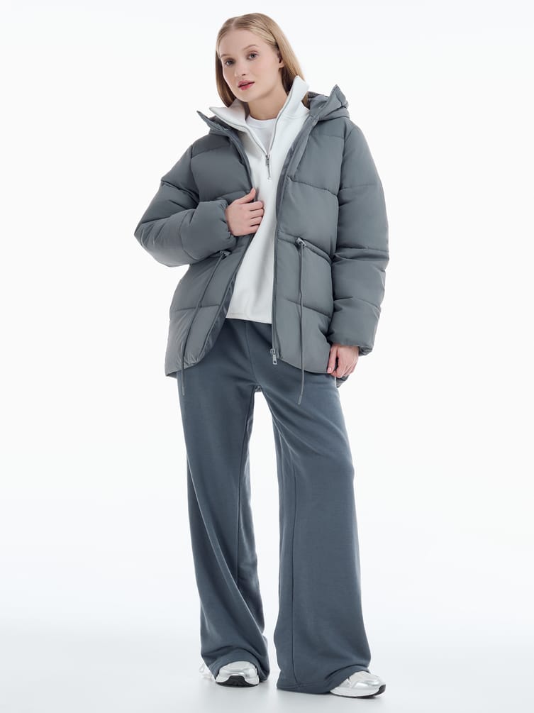 Куртка удлиненная стеганая женская