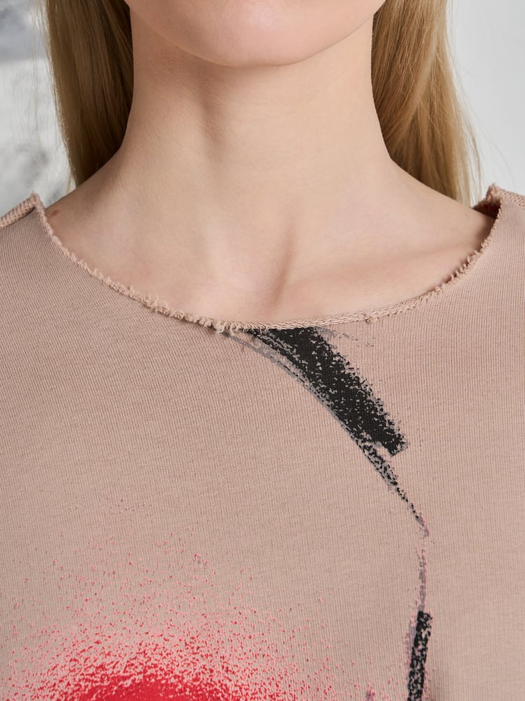 Свитшот оверсайз с принтом Макс Борисов