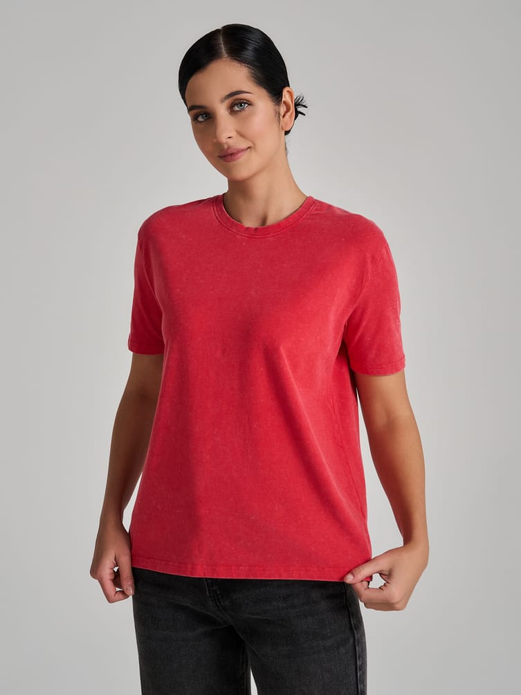 Футболка оверсайз с вареным эффектом