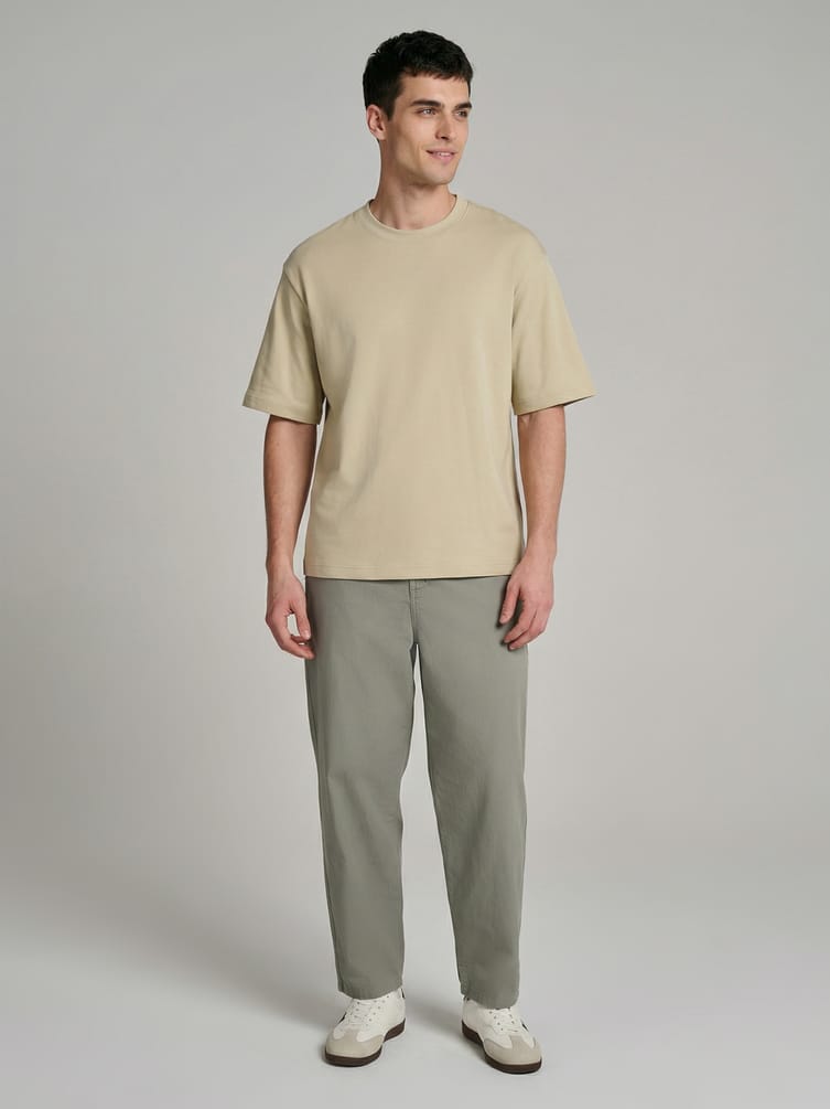 Брюки повседневные зауженные на резинке