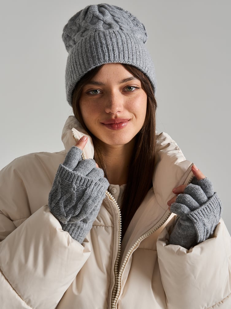 Перчатки с откидным верхом