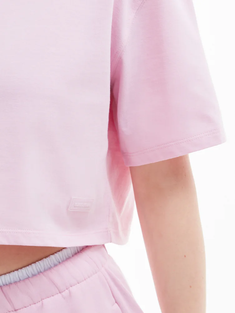 Короткая футболка оверсайз Color Basic