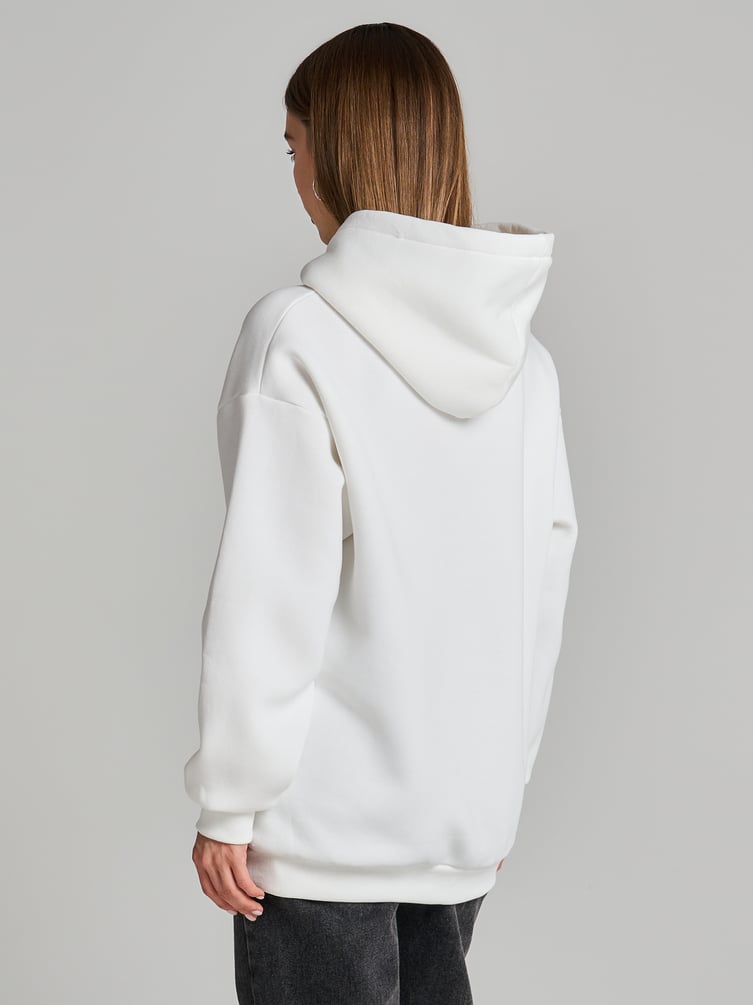 Утепленное худи оверсайз с начесом