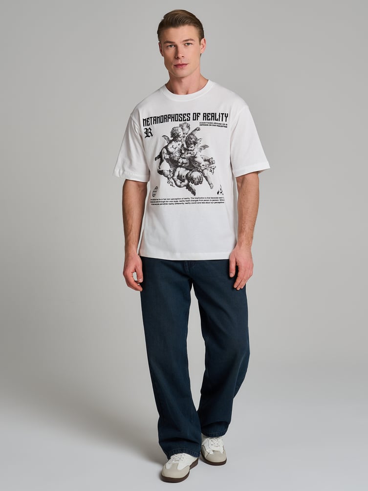 Футболка с принтом ангелов