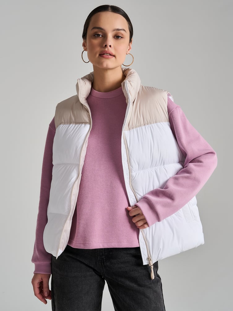 Трикотажный свитшот в рубчик