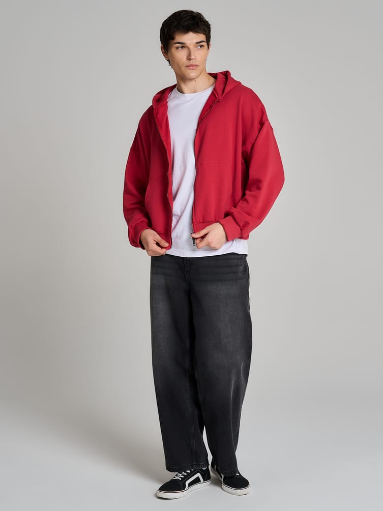 Зип худи толстовка оверсайз