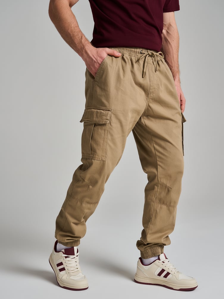 Брюки карго на резинке