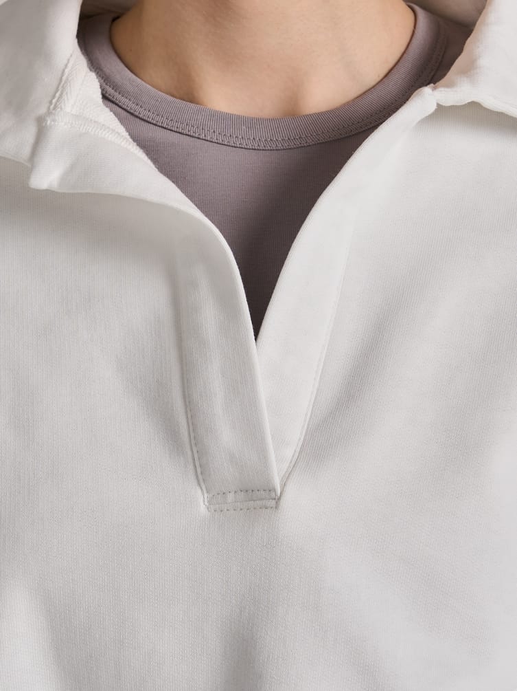 Свитшот-поло без начеса