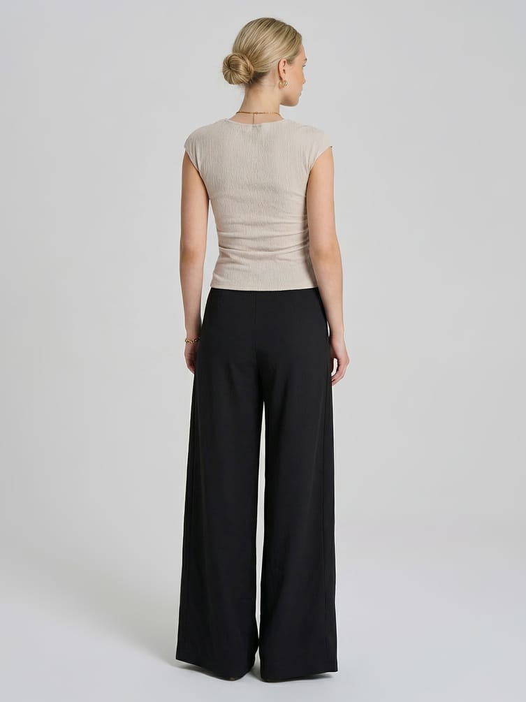 Брюки палаццо классические с защипами