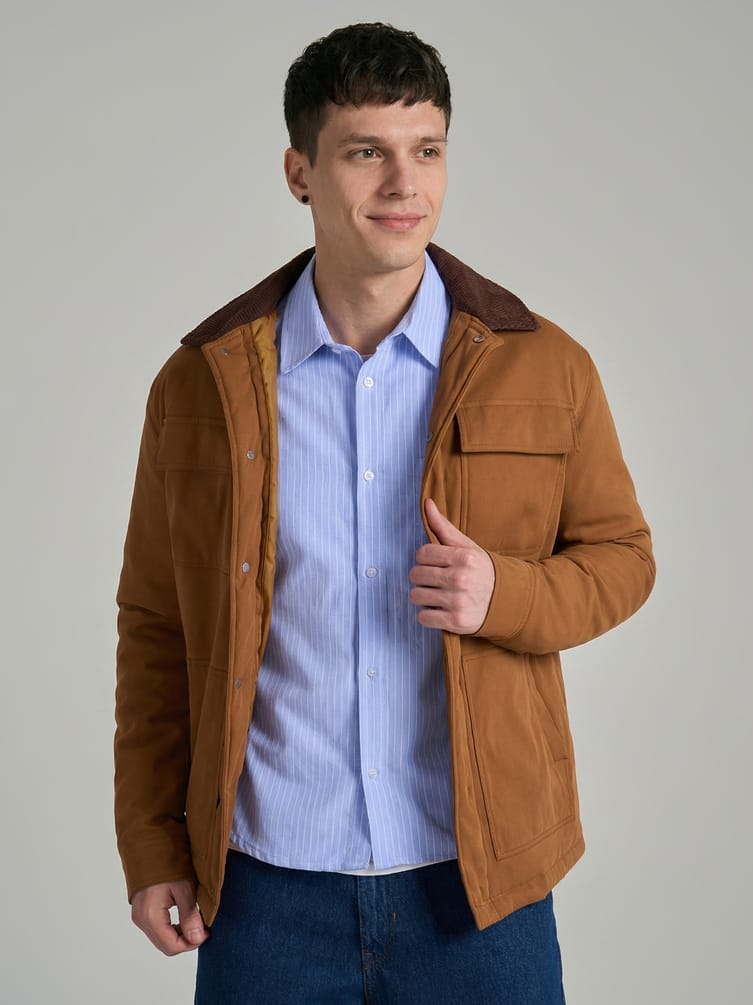 Рубашка классическая в полоску