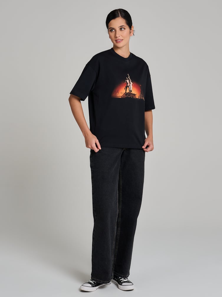 Футболка оверсайз с принтом Мосфильм