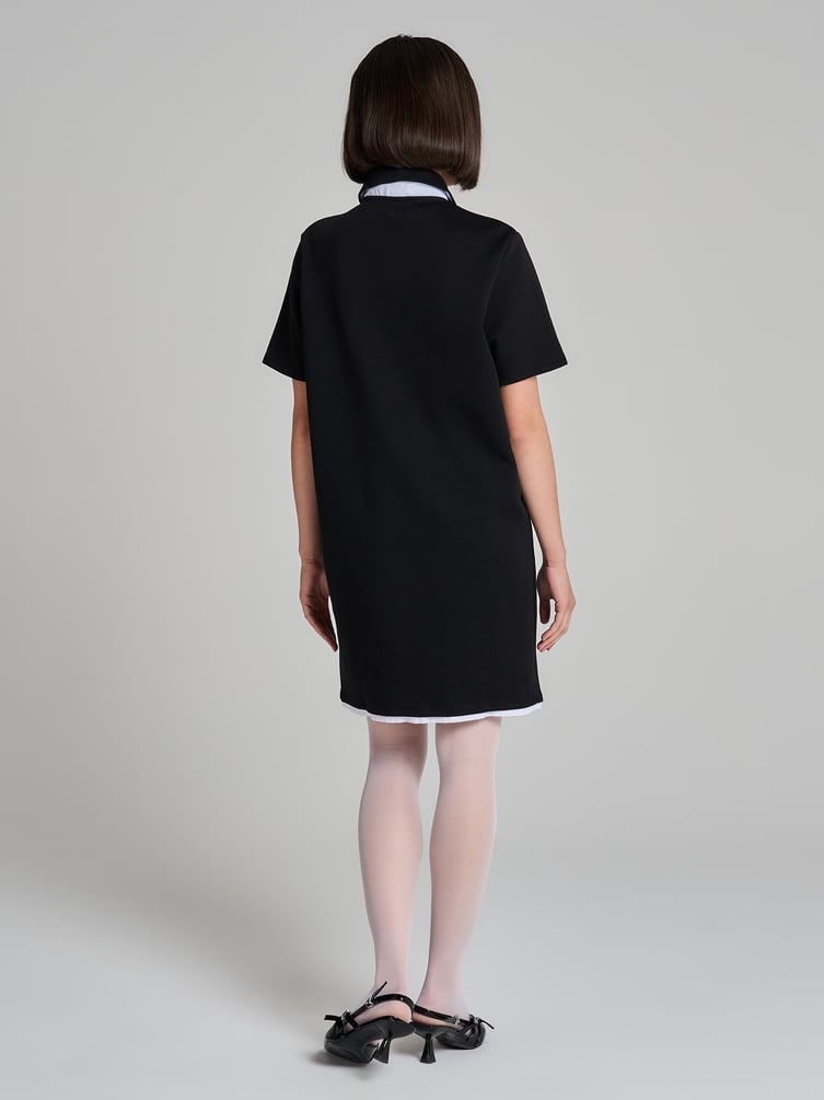 Платье-поло короткое