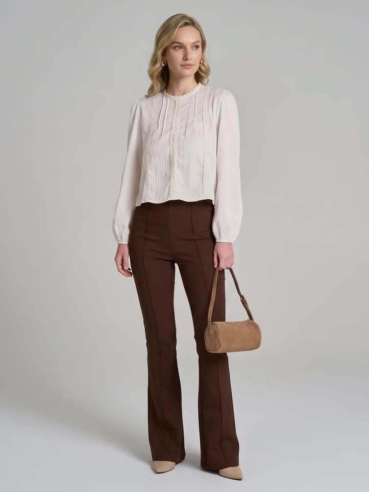 Кружевная блузка нарядная