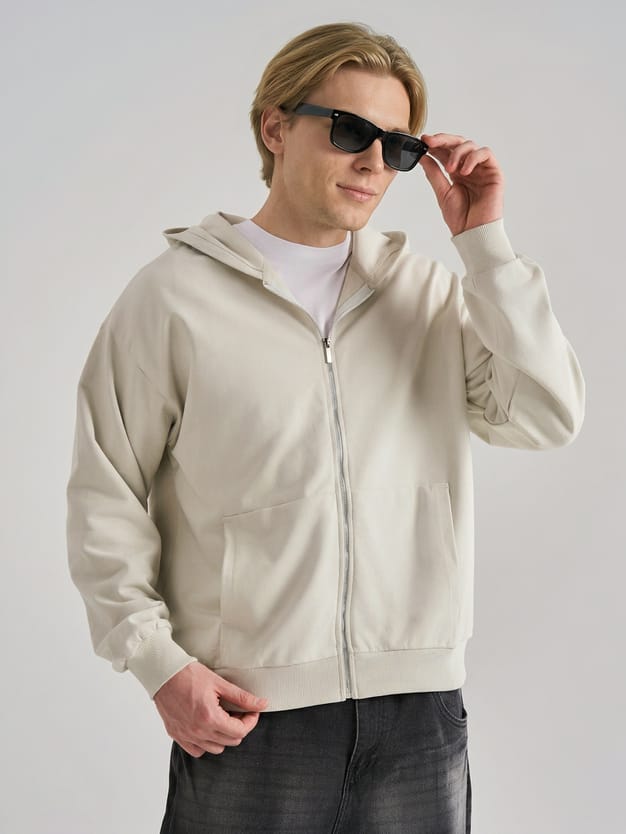 Толстовка с капюшоном без начеса