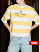 Полосатая футболка с надписью