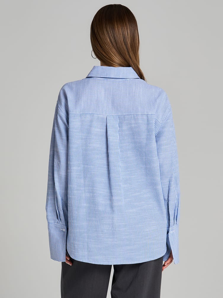 Рубашка оверсайз в полоску