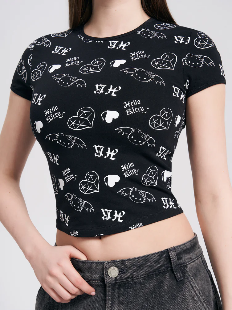 Футболка с принтом Hello Kitty
